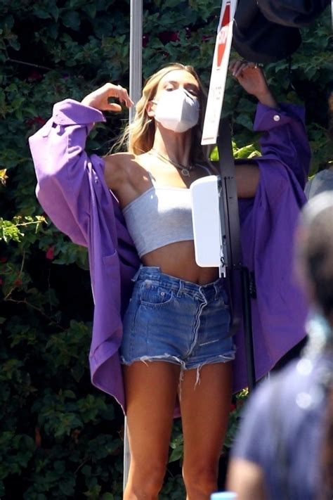 leggy hailey bieber gets back to work on a secret project 80 photos thefappening