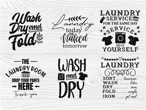 Laundry Room Signs Svg
