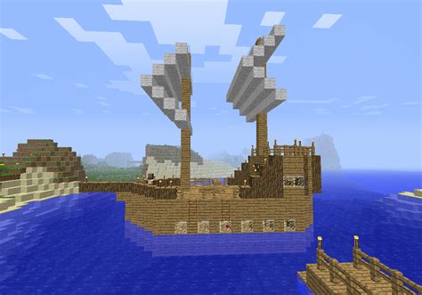 Minecraft How To Build A Pirate Ship