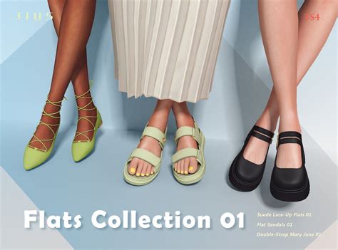 Overview Flats Collection 01 Jius Sims Sims 4 Cc Shoes Sims