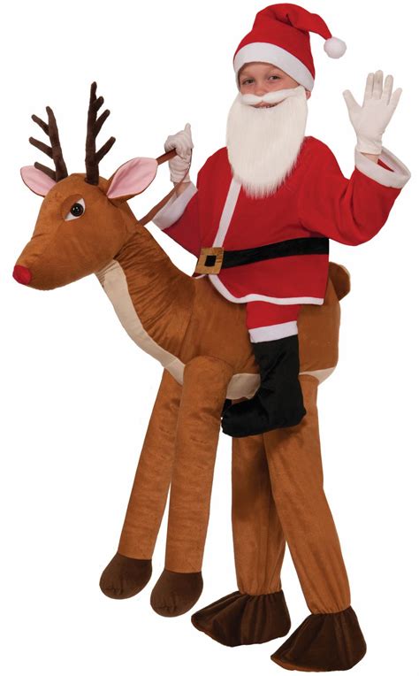 Santa Ride A Reindeer Child Costume Reindeer Costume Boy Costumes