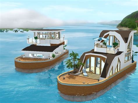 This Is A Set Of 3 Houseboats Built For Island Paradise Their Small
