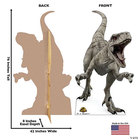 Jurassic World 3 Dominion™ Ghost Atrociraptor Cardboard Stand Up Oriental Trading
