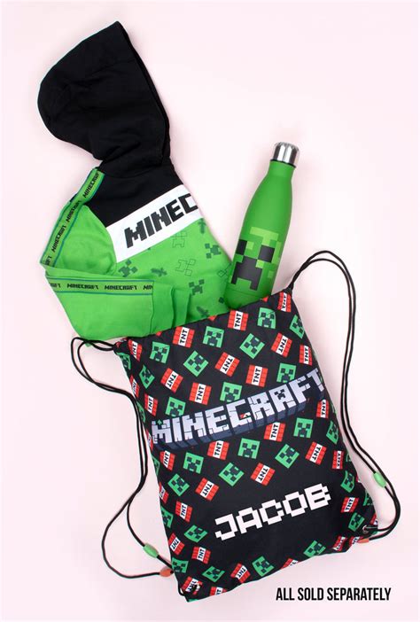 Minecraft Personalised Drawstring Bag Tntcreeper Fringoo