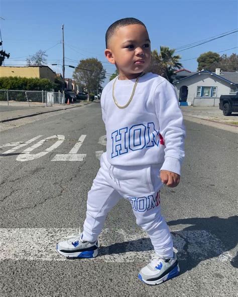 Lil Homme Enorme Classique Crew White In 2021 Baby Boy Outfits Swag
