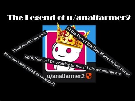 We did not find results for: The Legend of analfarmer2: A Wall Street Bets Case Study ...
