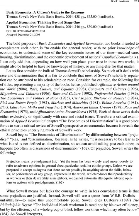 Book Review Basic Economics A Citizens Guide To The Economy Thomas