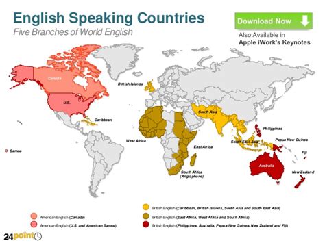 Click On English Speaking Countries In The World