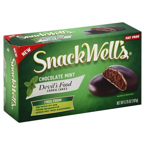 Snackwells Chocolate Mint Devils Food Cookie Cakes 675 Oz