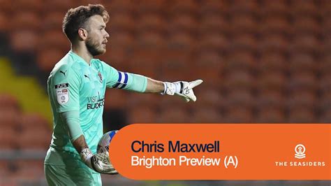 Were Confident That Theyll Know Theyve Been In A Game Chris Maxwell Brighton Preview