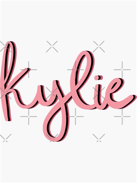 Kylie Name Sticker Sticker For Sale By Alexandra Groth Redbubble