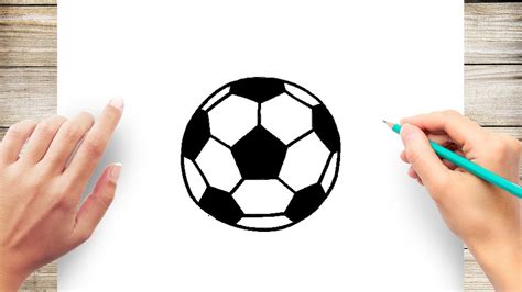 How To Draw Soccer Ball Step By Step Youtube