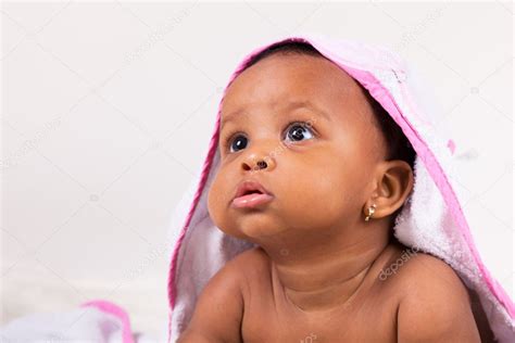 Adorable Little African American Baby Girl — Stock Photo © Sam741002