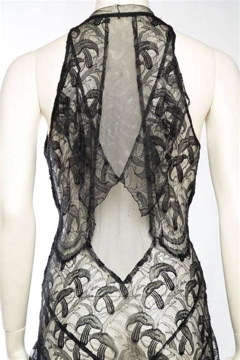 1930s Sheer Silk Lace And Net Gown At 1stdibs