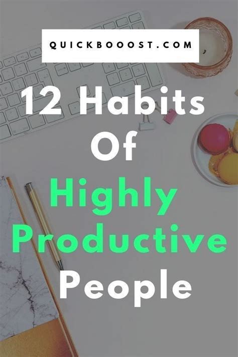 How To Be Productive 12 Habits Of Highly Productive People By D K