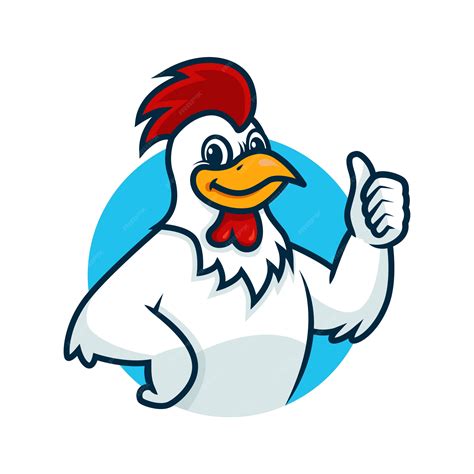 Premium Vector Chicken Mascot Cartoon