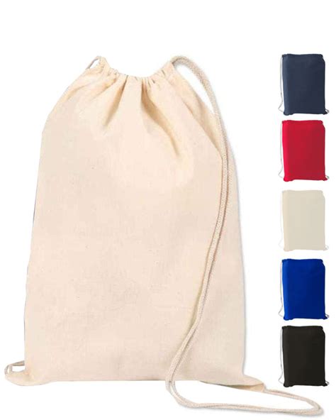 Canvas Drawstring Bags And Backpacks