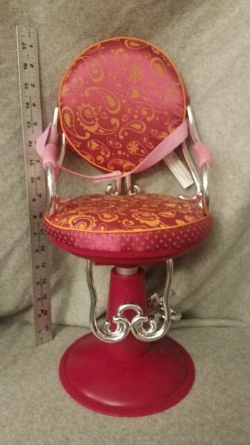 18” American Girl Doll Sized Our Generation Sitting Pretty Pink Hair Salon Chair Ebay