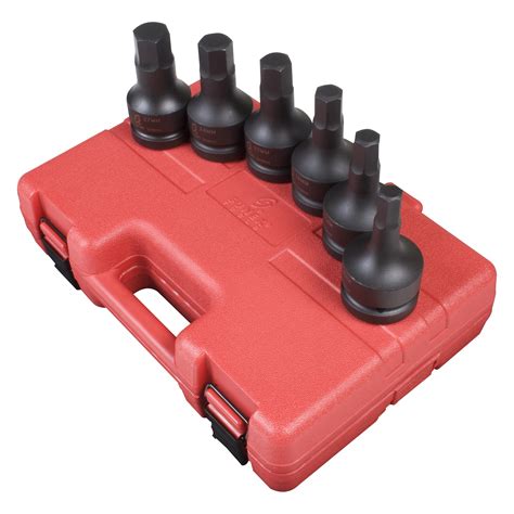 Sunex 5607 Hex Driver Impact Socket Set