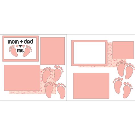 my2scrappychicks premade scrapbook pages page kits | Baby scrapbook pages, Baby girl scrapbook ...