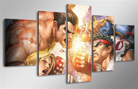 Game Characters Gaming 5 Panel Canvas Art Wall Decor Canvas Storm