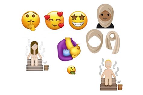 New Emoji Revealed Breastfeeding Vomiting And Naked Sauna Users