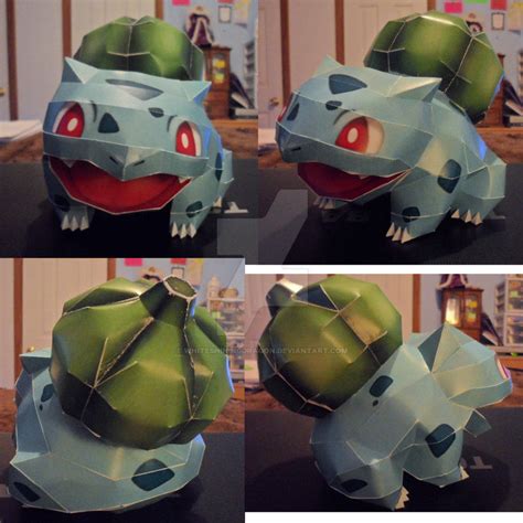 Bulbasaur Pokemon Papercraft By Whiteshiningdragon On Deviantart