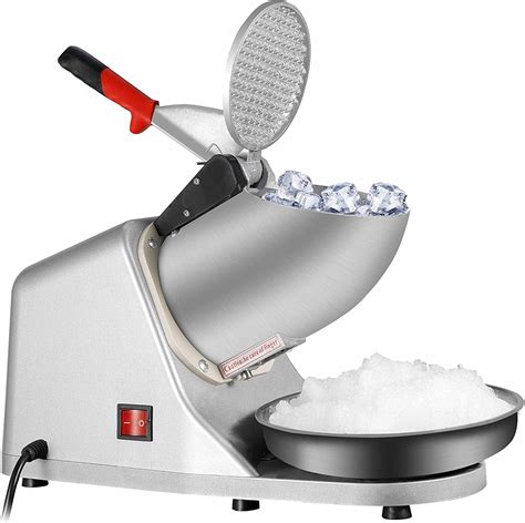 Zenchef Upgraded 300w Electric Ice Shaver Ice Shaved Machine Snow Cone Maker 143 Lbs Silver