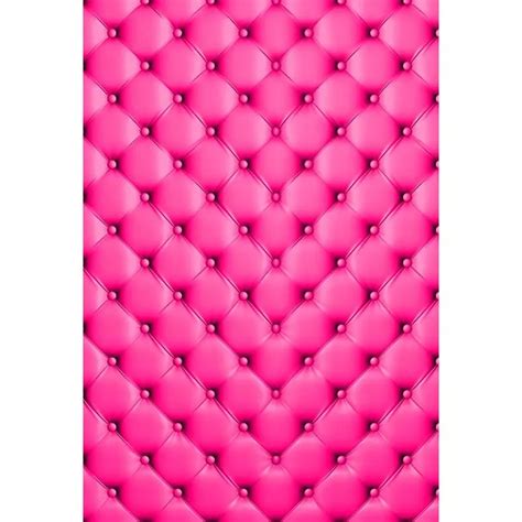 Tr 8x8ft Vinyl Hot Pink Tufted Headboard Photography Backdrop For