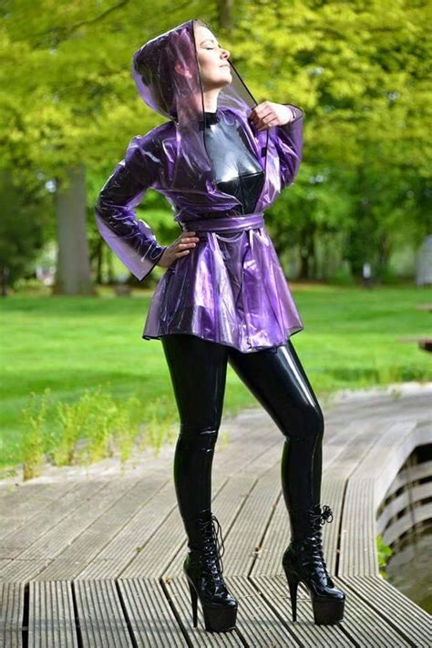 lrcirl latex rubber clothing in regular life photo