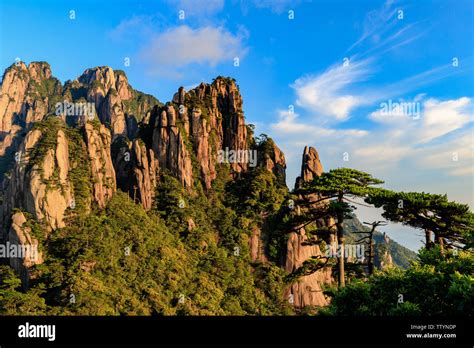 Beautiful Scenery Of Sanqing Mountain Stock Photo Alamy