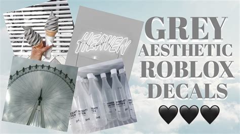 Grey Aesthetic Roblox Decals ~ Roblox Bloxburg Youtube