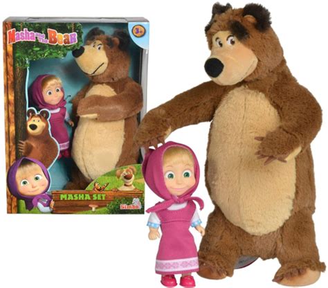 Masha And The Bear Jada Toys Masha Plush Set With India Ubuy