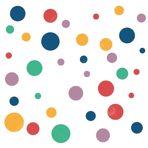 Colorful Dots Round Polka Pattern Autism For Kids Books Fabric Clothes
