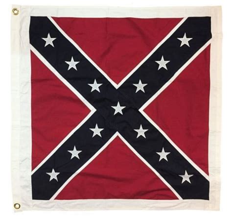 Square Confederate Battle Flag 52″x52″ Sewn Cotton With Grommets I