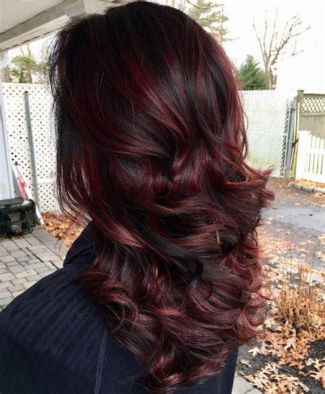 50 Shades Of Burgundy Hair Color Dark Maroon Red Wine Red Violet