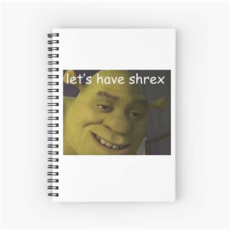 Shrek Meme Spiral Notebook By Yaninadiamond Redbubble