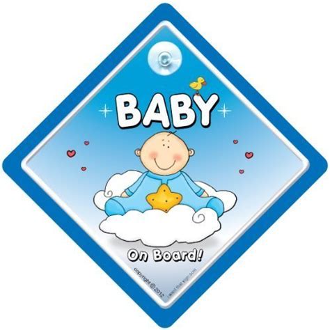 Amazon Com Boy Signs Iwantthatsign Com Baby On Board Car Sign Blue