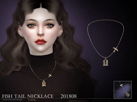 Necklace F 201808 By S Club Ll At Tsr Sims 4 Updates