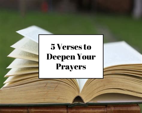 5 Verses To Deepen Your Prayers According To Tish