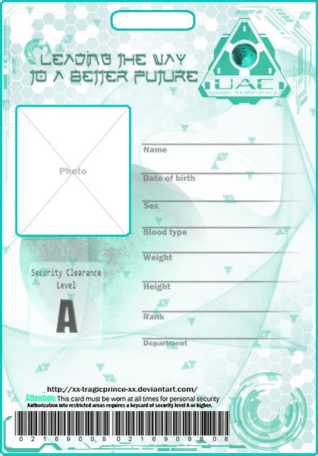 Yes, you can share your id card templates for collaboration in designhill's id card templates. Blank UAC badge Template by KasuKitty on DeviantArt