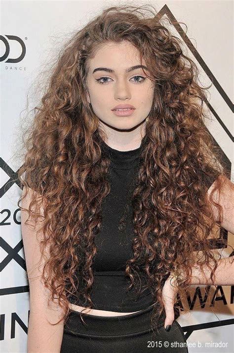 pin on long curly hair