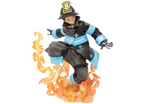 Kotobukiya Artfx J Fire Force Shinra Kusakabe Statue Bonus Face Part