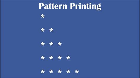 First initialization happens and the counter variable gets initialized. C Practical and Assignment Programs-Pattern Printing 1 ...
