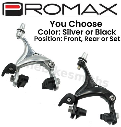 Promax Rc 462 Dual Pivot Bike Brake Front Or Rear Or Set Black Or