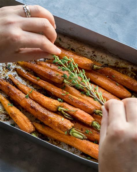 Easy Maple Roasted Carrots Six Hungry Feet Recipes