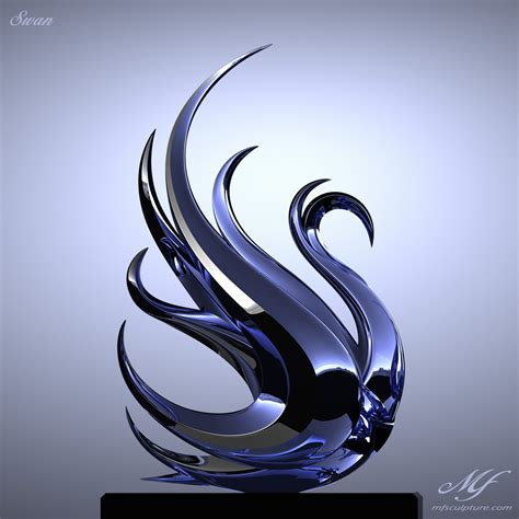 Swan Contemporary Modern Interior Design Sculpture