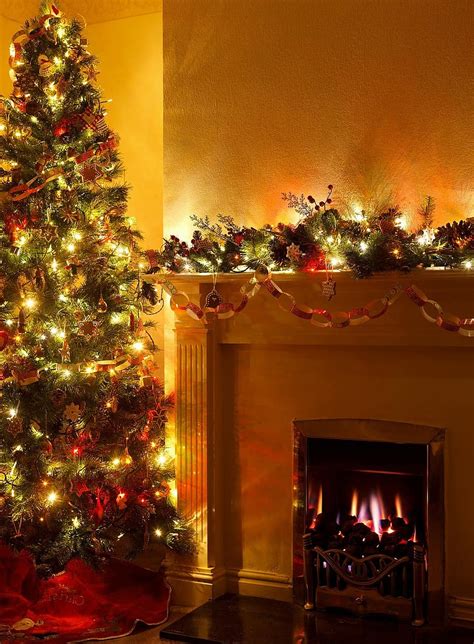 Christmas Tree Cozy December Decoration Eve Festive Fire