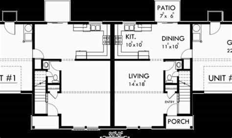 19 Best Simple Duplex Floor Plans With 2 Car Garage Ideas Home Plans