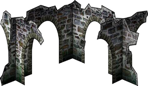 Archway Ruins Set Paper Models - Dave Graffam Models ...
